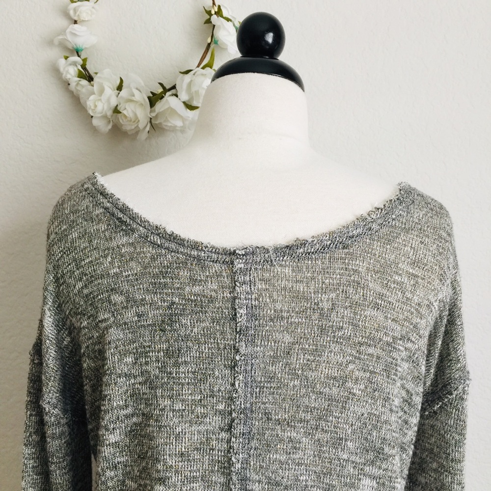 Free People We The Free Glittery Scoop Neck Sweater - Picture 5 of 8